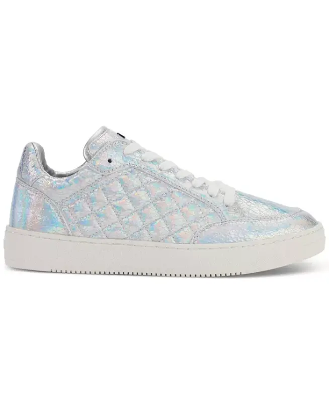 Women's Oriel Quilted Lace-Up Low-Top Sneakers - Black - 6
