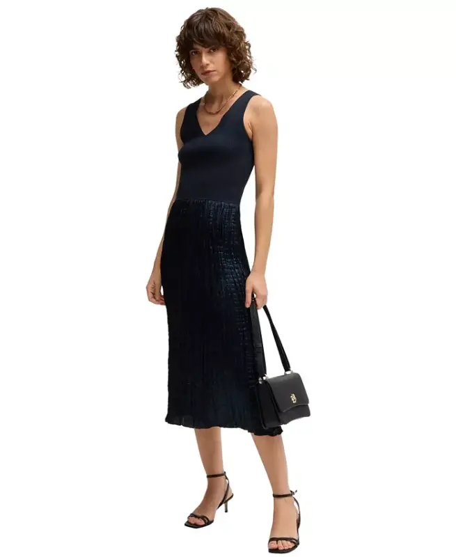 BOSS by Women's Knitted Dress - Dark Blue - 3