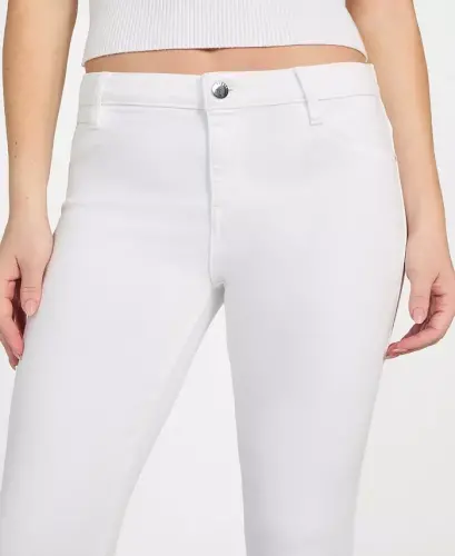 Women's Mid-Rise Sexy Curve Skinny Jeans - Optic White Rinse - 3