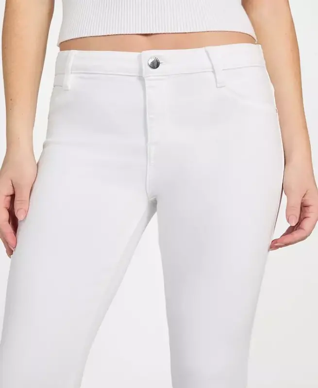 Women's Mid-Rise Sexy Curve Skinny Jeans - Optic White Rinse - 3