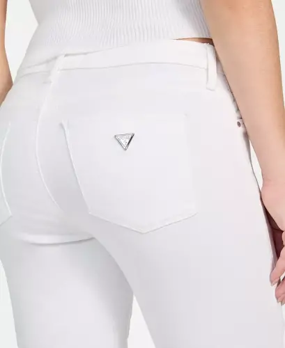 Women's Mid-Rise Sexy Curve Skinny Jeans - Optic White Rinse - 5
