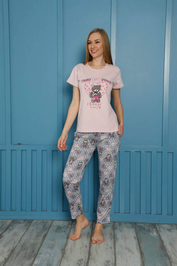 Kadın Pamuk Pijama Takımı 20502P - 7