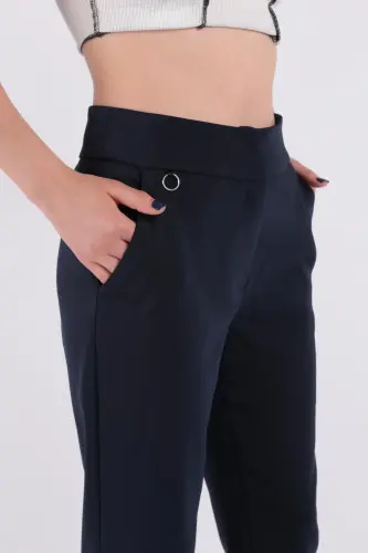 70593 Kadın Pantolon-LACİVERT - 5