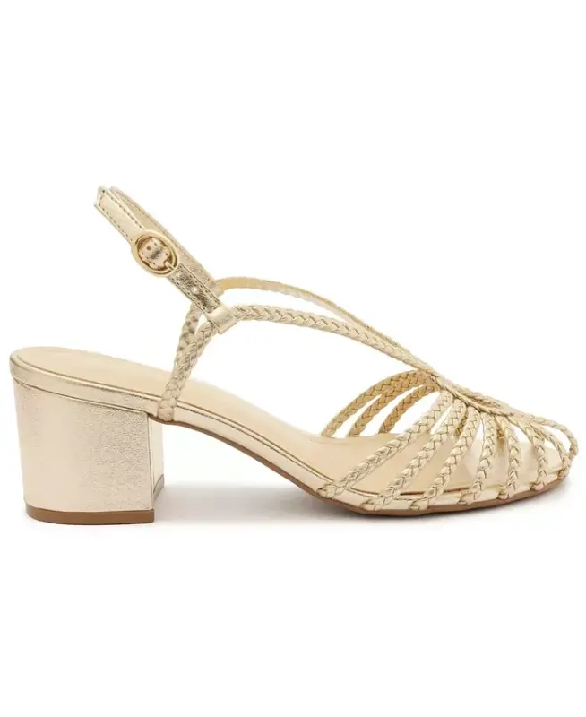 Women's Paola Mid Block Sandals - Platino - 2