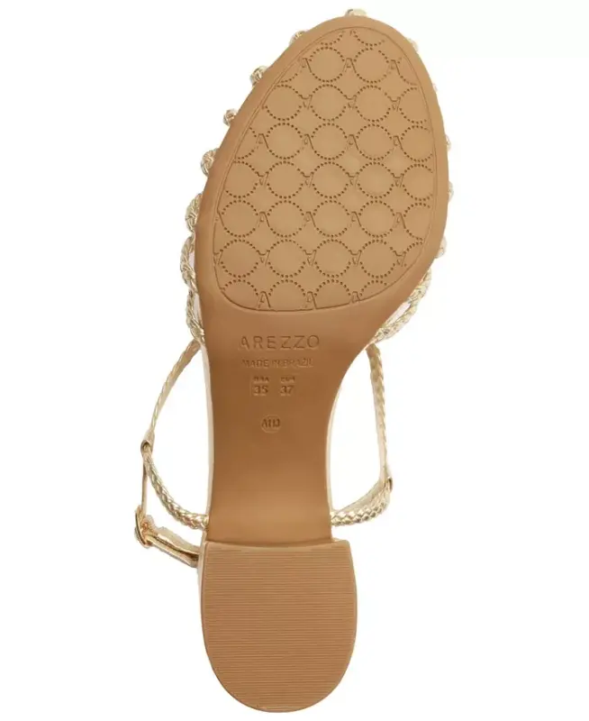 Women's Paola Mid Block Sandals - Platino - 5