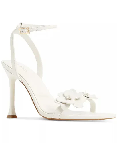 Women's Daisylily Floral Stiletto Dress Sandals-White - ALDO