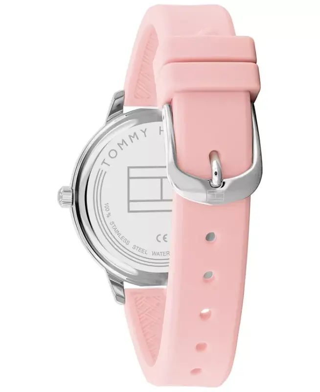 Women's Pink Silicone Strap Watch 38mm - 3