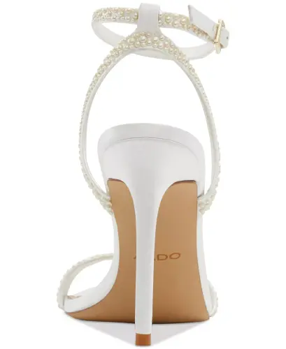 Women's Perlea Two-Piece Imitation Pearl Dress Sandals - White Multi - 3
