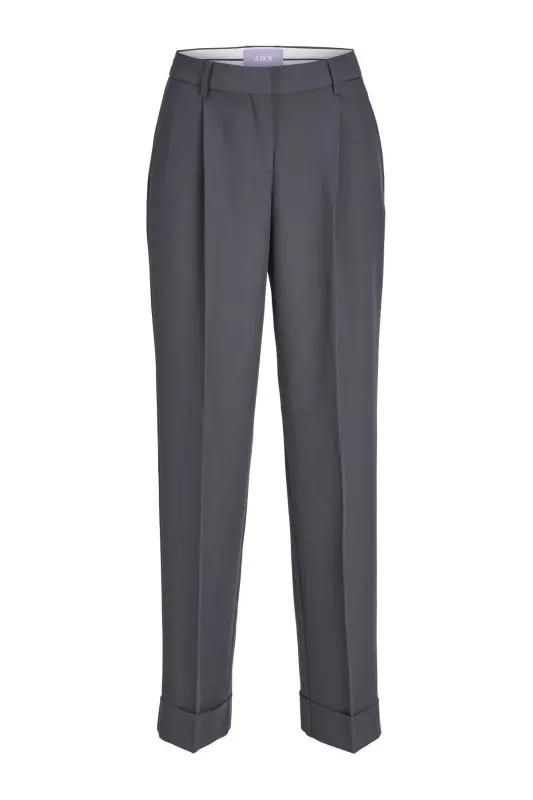 Kadin Pile Detayli Kumas Pantolon - Mary - Asphalt - 1