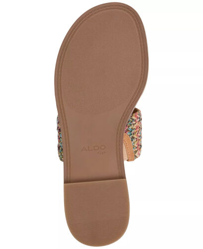 Women's Beachwalk Toe Loop Flat Sandals - Raffia Multi - 5