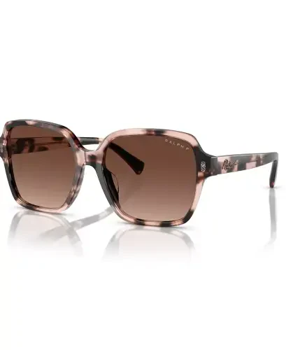 Women's Polarized Sunglasses, Gradient Polar RA5304U-Shiny Pink Havana - RALPH BY RALPH LAUREN (1)