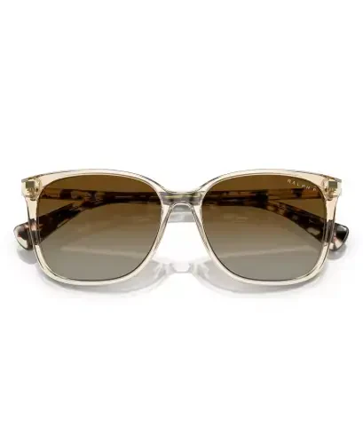 Women's Polarized Sunglasses, RA529356-YP-Shiny Transparent Brown - RALPH BY RALPH LAUREN (1)