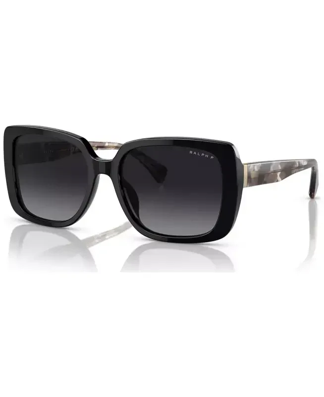 Women's Polarized Sunglasses, RA5298U-Shiny Black - RALPH BY RALPH LAUREN