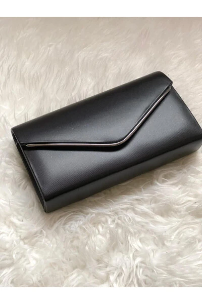 Kadın Portföy Siyah Cilt Rengi Çanta-SİYAH CİLT - Modazone