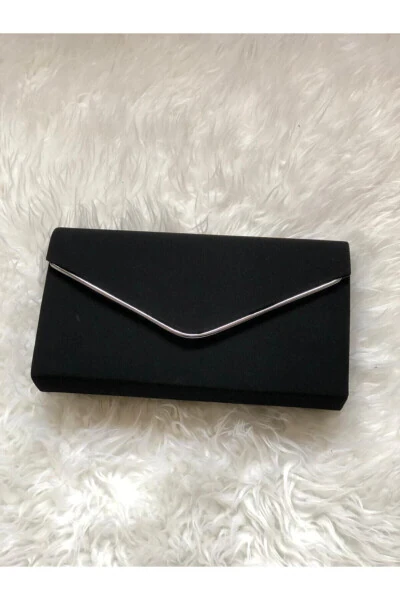 Kadın Portföy Siyah Süet Rengi Çanta-SİYAH SÜET - Modazone (1)