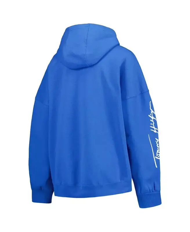 Women's Powder Blue Los Angeles Chargers Becca Drop Shoulder Pullover Hoodie - Powder Blue - 3