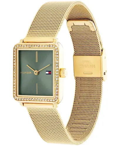 Women's Quartz Gold-Tone Stainless Steel Bracelet Watch, 21.3mm - TOMMY HILFIGER (1)