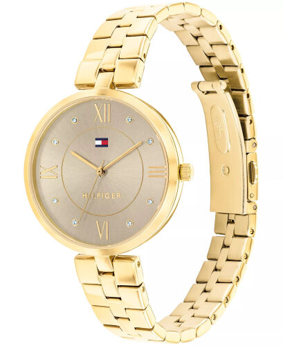 Women's Quartz Gold-Tone Stainless Steel Watch 34mm - TOMMY HILFIGER (1)