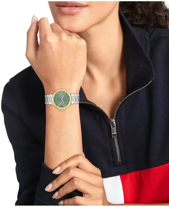 Women's Quartz Silver-Tone Stainless Steel Bracelet Watch, 34mm - Silver - 4