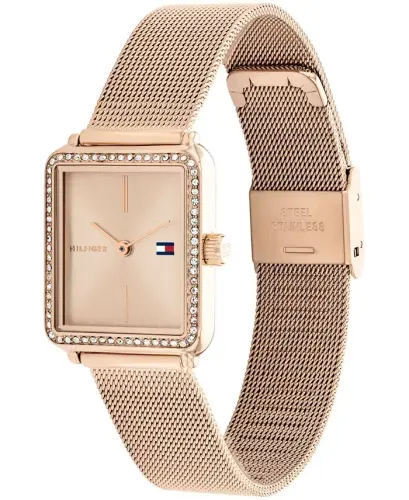 Women's Quartz Carnation Gold-Tone Stainless Steel Bracelet Watch, 21.3mm - Carnation Gold - TOMMY HILFIGER (1)