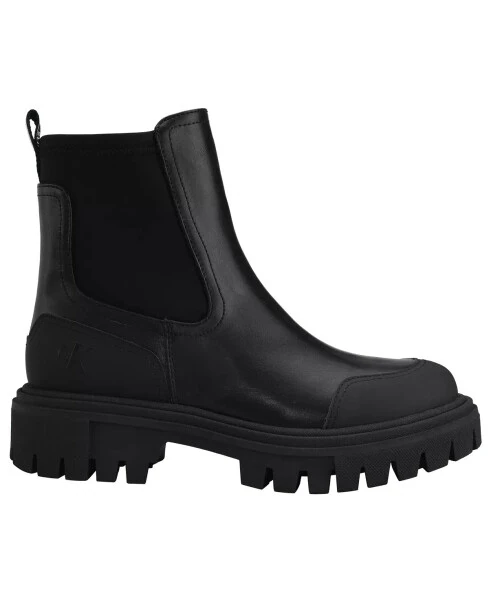 Women's Remola Lug Sole Chelsea Booties - Black - CALVIN KLEIN (1)