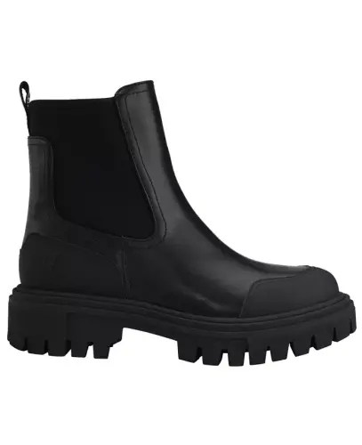 Women's Remola Lug Sole Chelsea Booties - Black - CALVIN KLEIN (1)