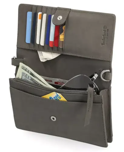 Women's RFID Leather Crossbody Bag Wallet Purse - Castlerock - 2