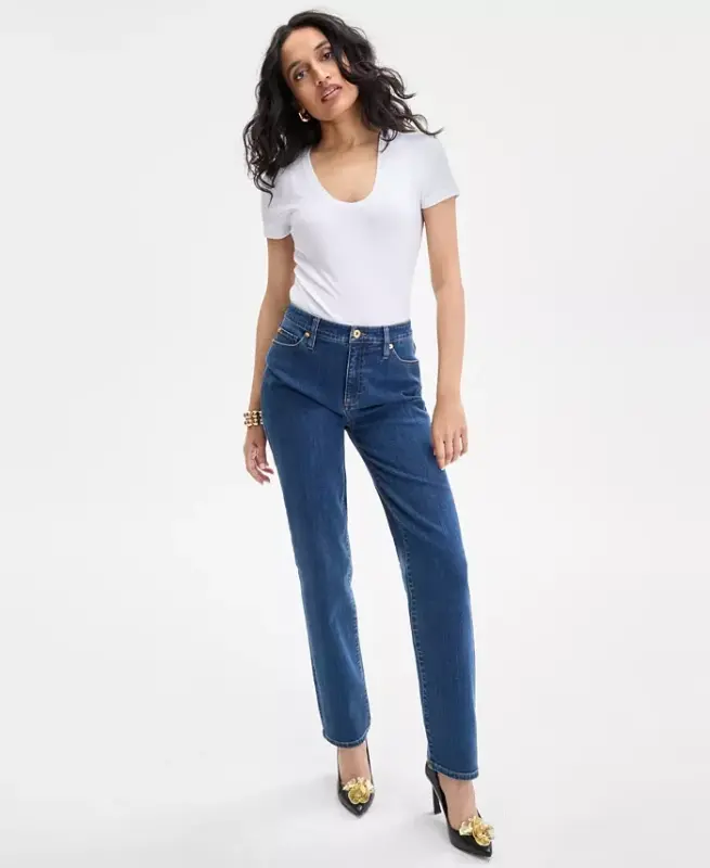 Women's Ribbed Scoop-Neck Top, Exclusively at Modazone - Bright White - I.N.C. INTERNATIONAL CONCEPTS