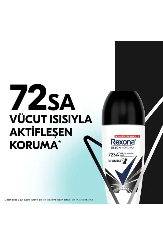 Kadın Roll On Deodorant Invisible On Black + White Clothes 50 ml x2 Adet - 3