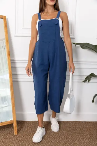 Kadın Saks Bahçıvan Tulum ARM-20K001117-Saks - ARMONIKA (1)