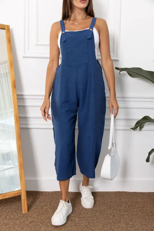 Kadın Saks Bahçıvan Tulum ARM-20K001117-Saks - 2