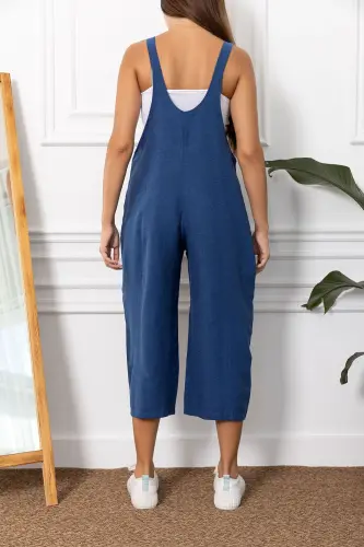 Kadın Saks Bahçıvan Tulum ARM-20K001117-Saks - 4