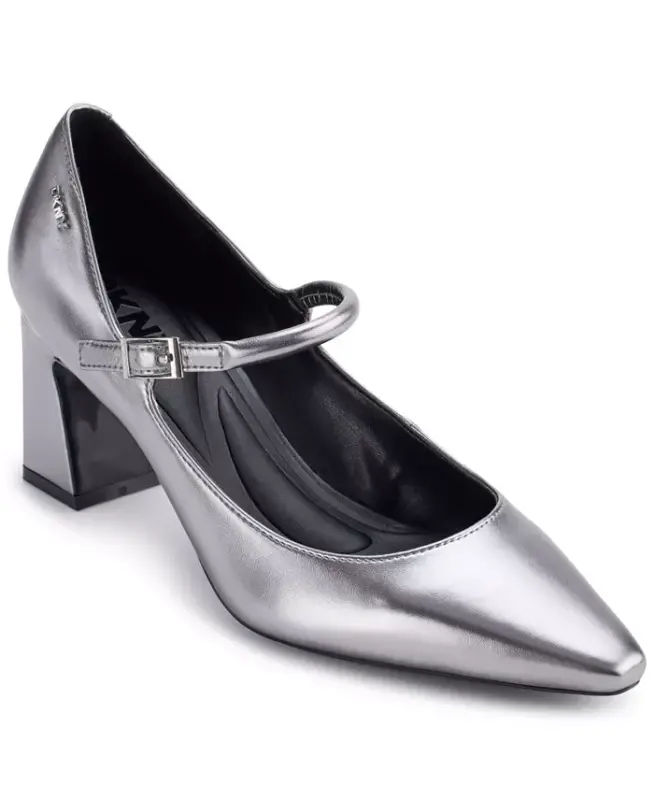 Women's Samira Mary Jane Pumps - Nickel - 1