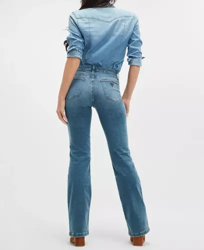 Women's Sexy Mid-Rise Bootcut Jeans - ALPHA - 4