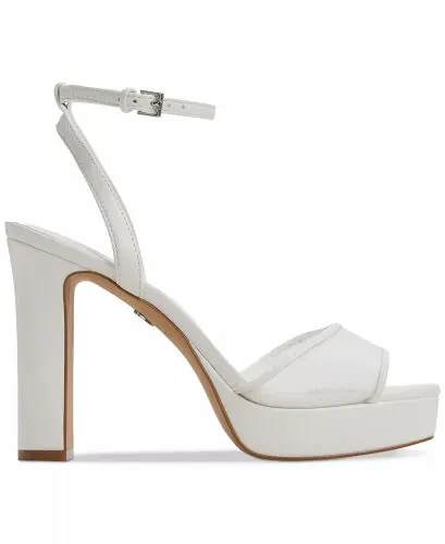 Women's Chicglimmer Two-Piece Plaform Dress Sandals-White Mesh - ALDO (1)