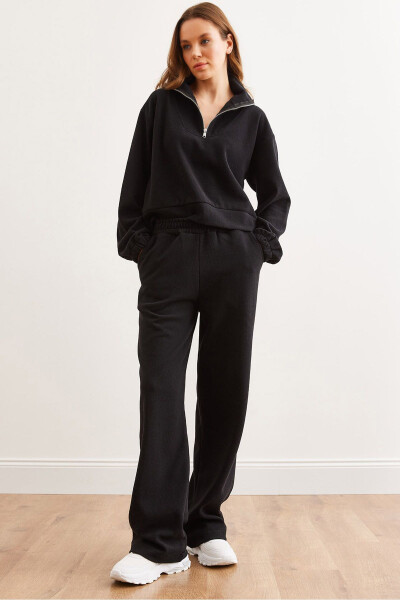 Kadın Siyah Alt Üst Polo Yaka Selanik Takım TKM-19000324-Siyah 