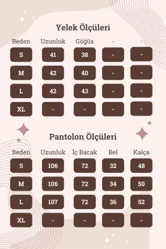 Kadın Siyah Krep Kumaş Yelek Yüksek Bel Pantolon Takım-SİYAH - 2