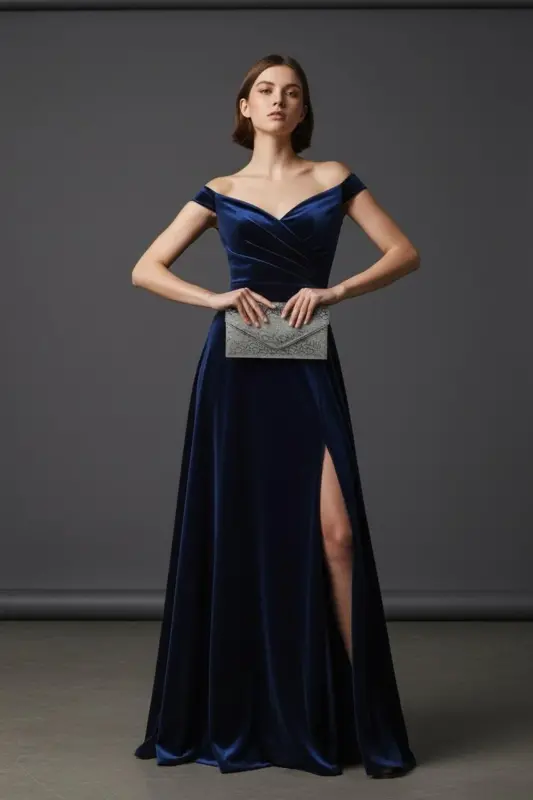 Kadın Siyah Rengi Portföy Çanta Zincirli-Platin Desenli - ARMISE GOLD