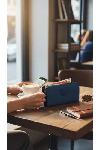 Kadın Siyah Renk Kipling Kumaş Kadın Omuz Ve Sırt Çantası Ve Cüzdan Set-Siyah Set - 5