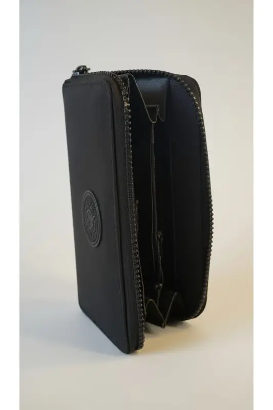 Kadın Siyah Renk Kipling Kumaş Kadın Omuz Ve Sırt Çantası Ve Cüzdan Set-Siyah Set - 4