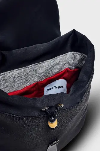 Kadın Siyah Sırt Çantası-SiyahAztek2 - 5