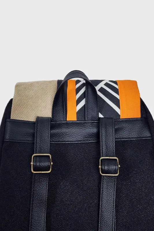 Kadın Siyah Sırt Çantası-SiyahAztek2 - 4