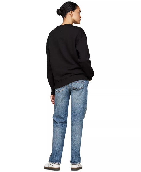 Kadın Siyah Stardust Varsity Crewneck Sweatshirt - 2