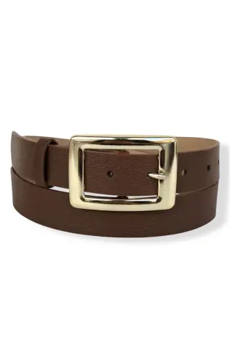 Kadın siyah-taba-kahve Gold Tokalı 3'lü set kemer-3'LÜ SET - 3