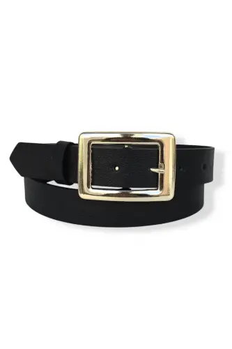 Kadın siyah-taba-kahve Gold Tokalı 3'lü set kemer-3'LÜ SET - 4