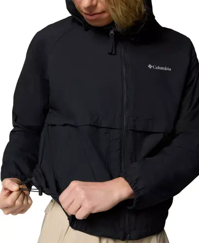Women's Spire Valley Windbreaker Jacket - Black - 5