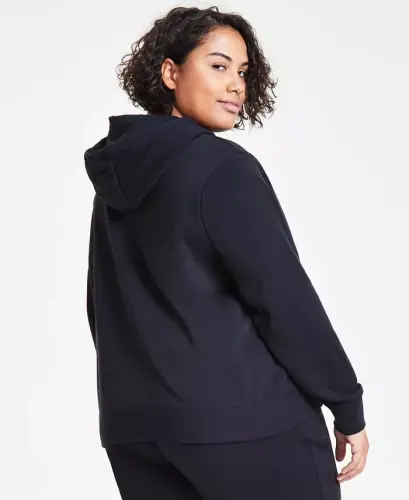 Women's Sportswear Club Fleece Logo Pullover Hoodie - Black/white - 8