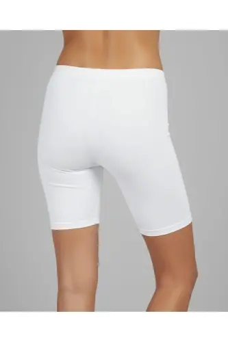 Kadın Sporcu Şort Tayt LD0033-Beyaz - LORADREAM (1)