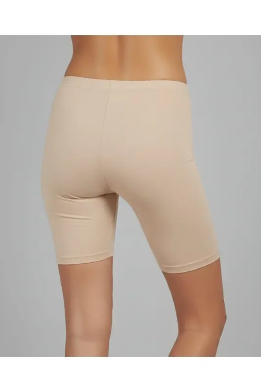 Kadın Sporcu Şort Tayt LD0033-Ten - 2