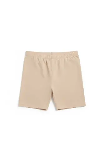 Kadın Sporcu Şort Tayt LD0033-Ten - 3